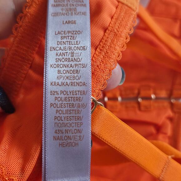 Savage X Fenty Perfect Poppy Lace Bralette Seashell Purple Women's Size Large - Picture 6 of 7